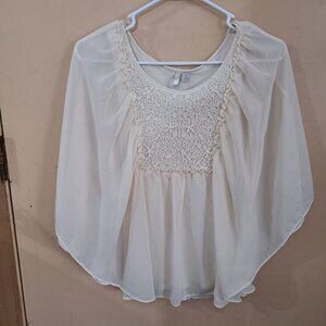 Lauren Conrad cream Blouse XS